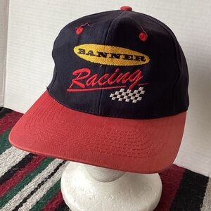 Vintage KC Crown Banner Racing SnapBack Hat Eoff electric